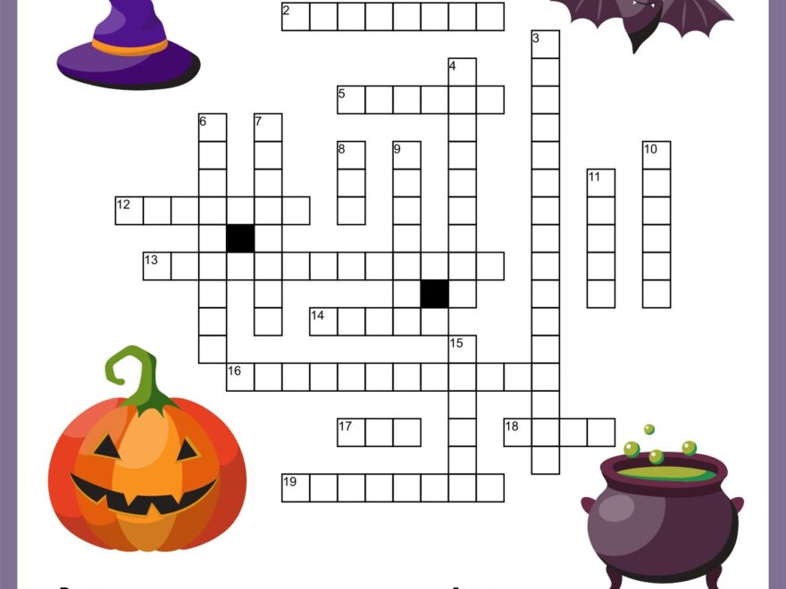 Printable Halloween Crossword Puzzles Word Searches Word Search Maker