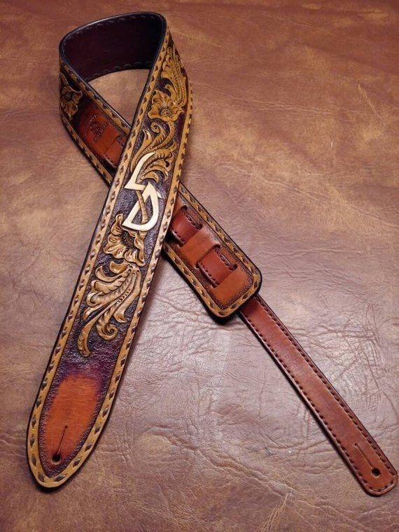 Printable Leather Guitar Strap Pattern