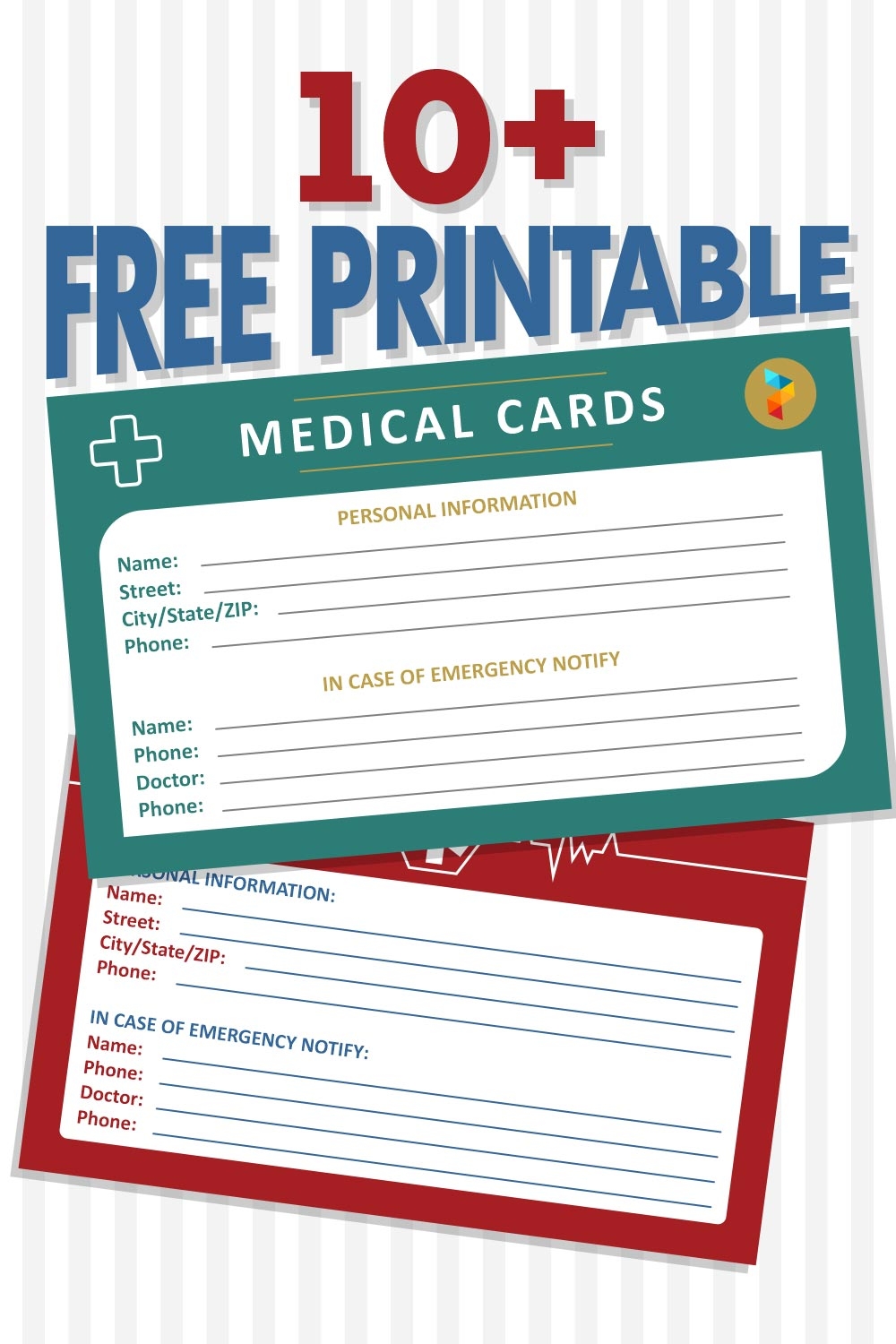 Printable Medical Card