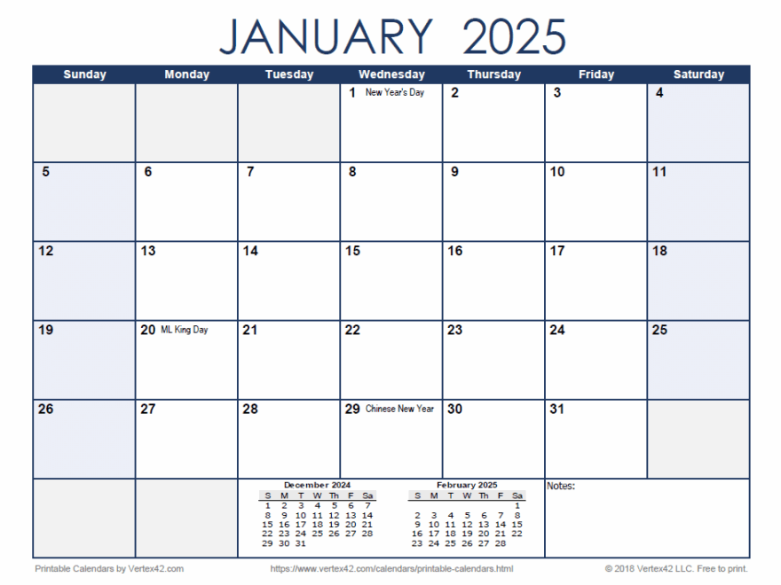Printable Monthly Calendar 2025 No Downloads Free Carol Smith