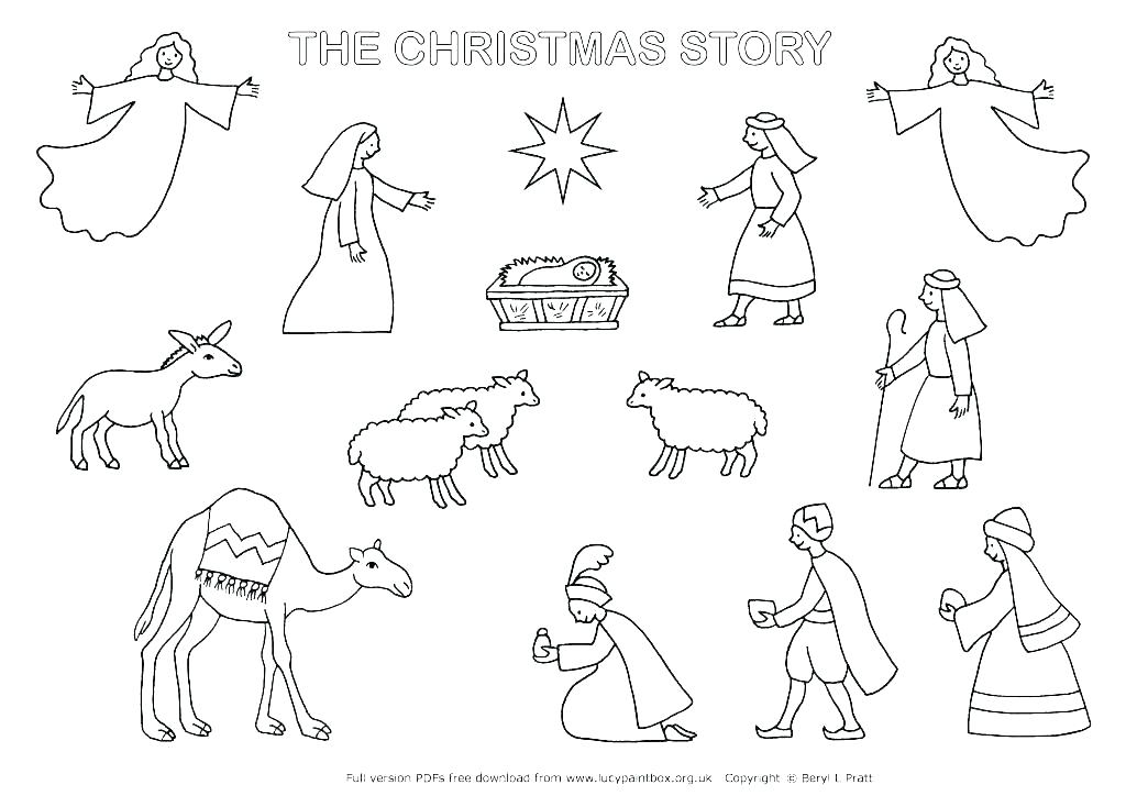 Printable Nativity Patterns For Coloring