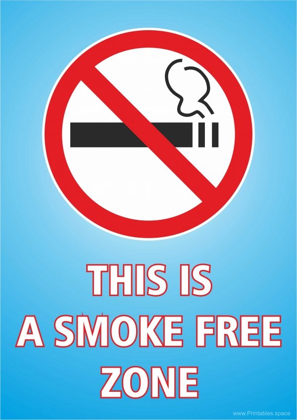 Free Printable No Smoking Sign