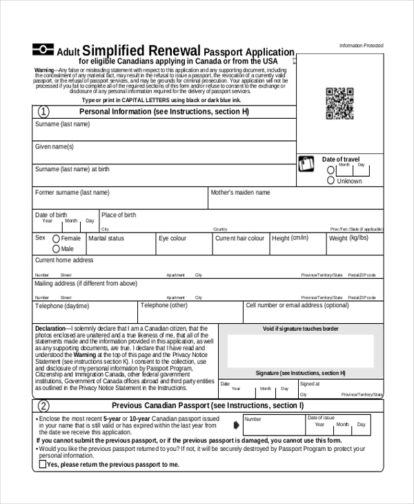 Printable Passport Renewal Form Usa Printable Forms Free Online