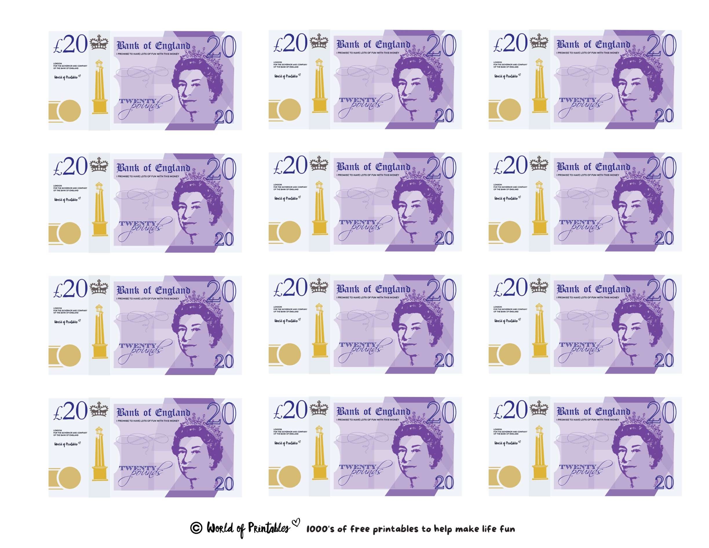 Printable Play Money Play Learn World Of Printables