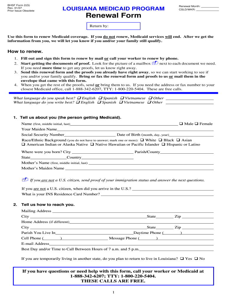 Printable Renewal Form For Medicaid Printable Forms Free Online