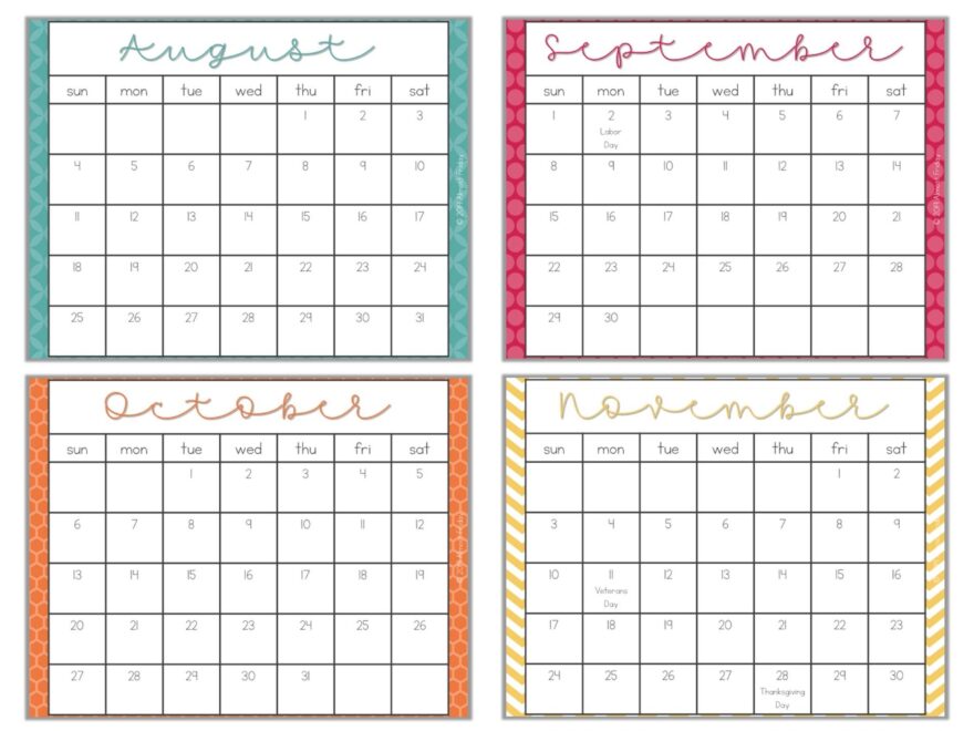 Printable School Year Calendar 2025 2026 And 2026 2027 Calcasieu