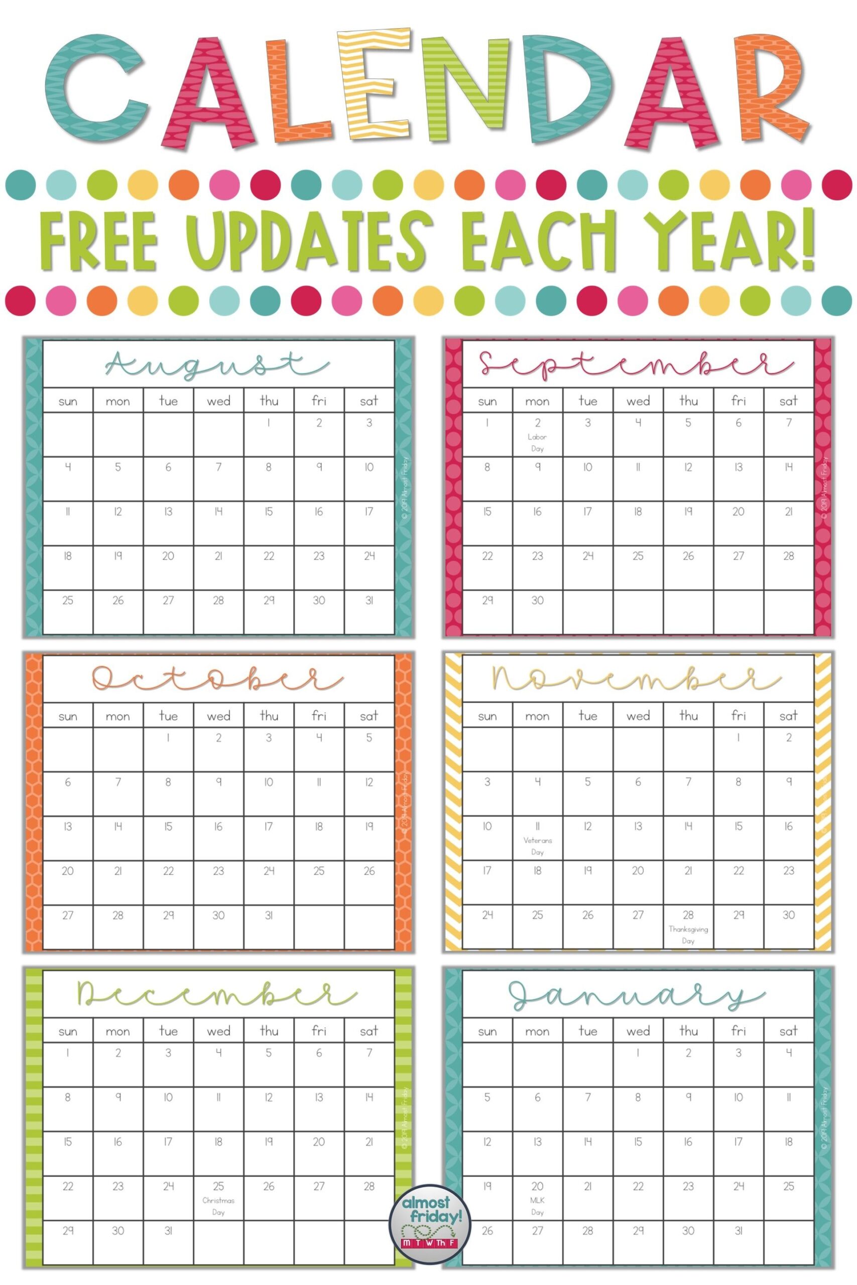 Printable School Year Calendar 2025 2026 And 2026 2027 Calcasieu 