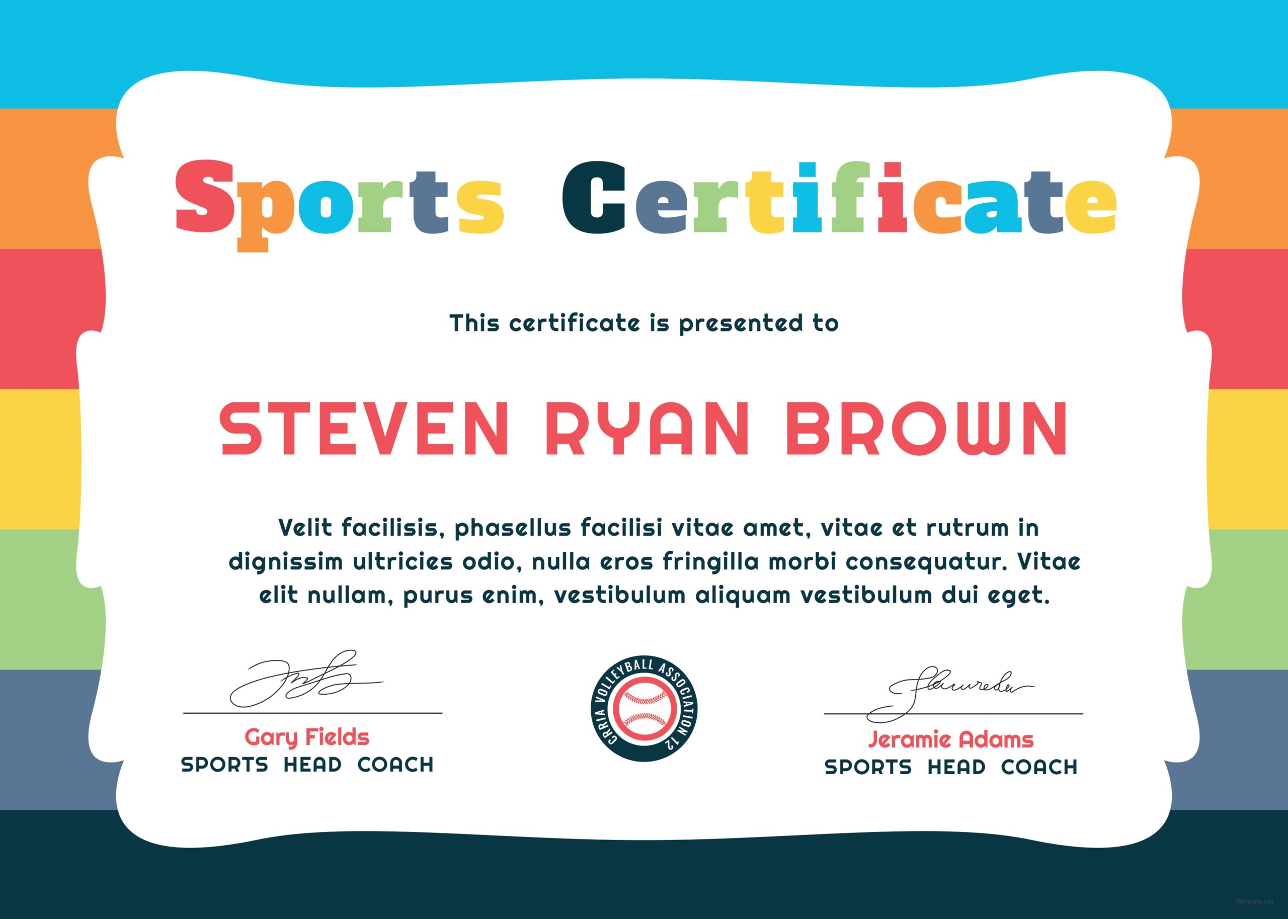 Printable Sports Award Certificates At Lynn Morgan Blog