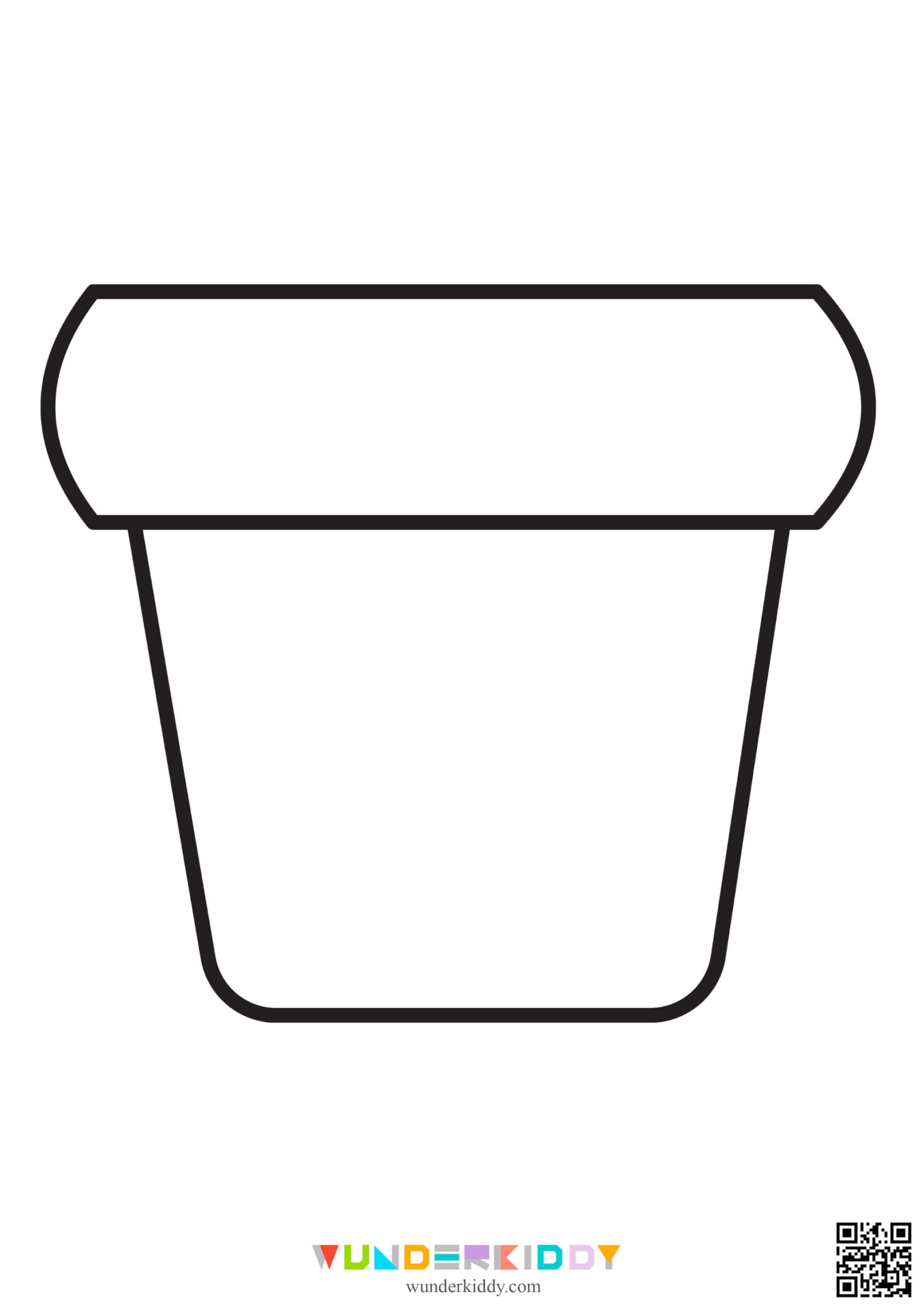 Printable Template Flower Pot For Mother 39 s Day Crafts For Kids
