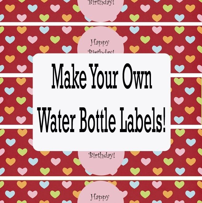 Printable Water Bottle Label Template