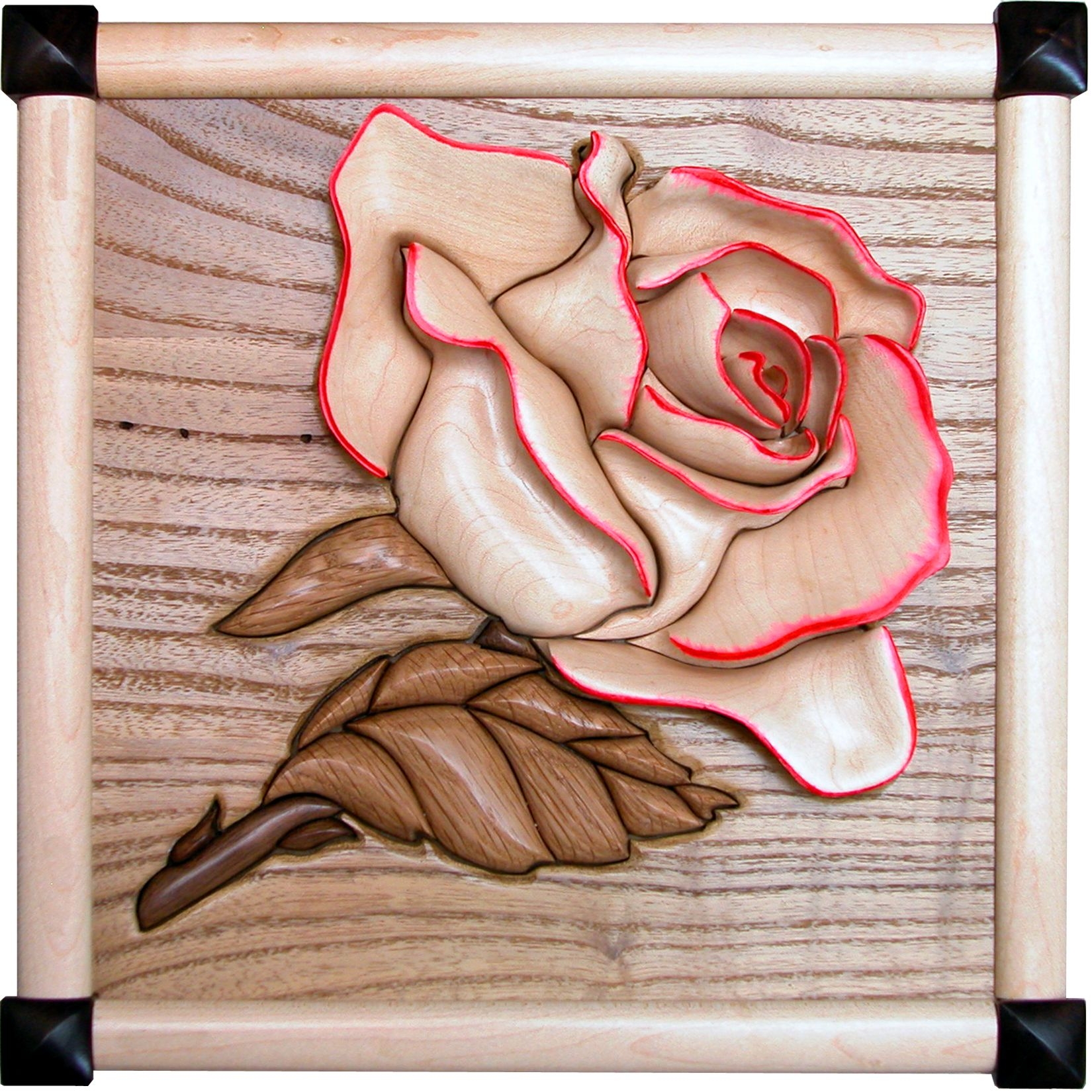 Wood Carving Rose Patterns Printable