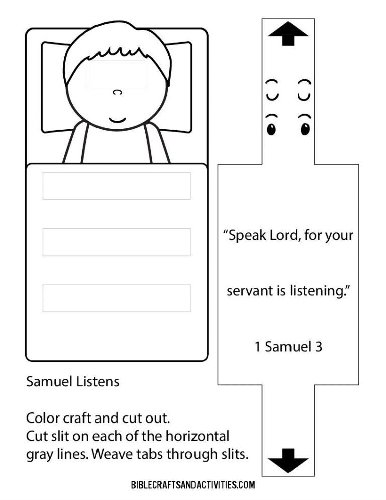 Samuel Bible Crafts For Kids Free