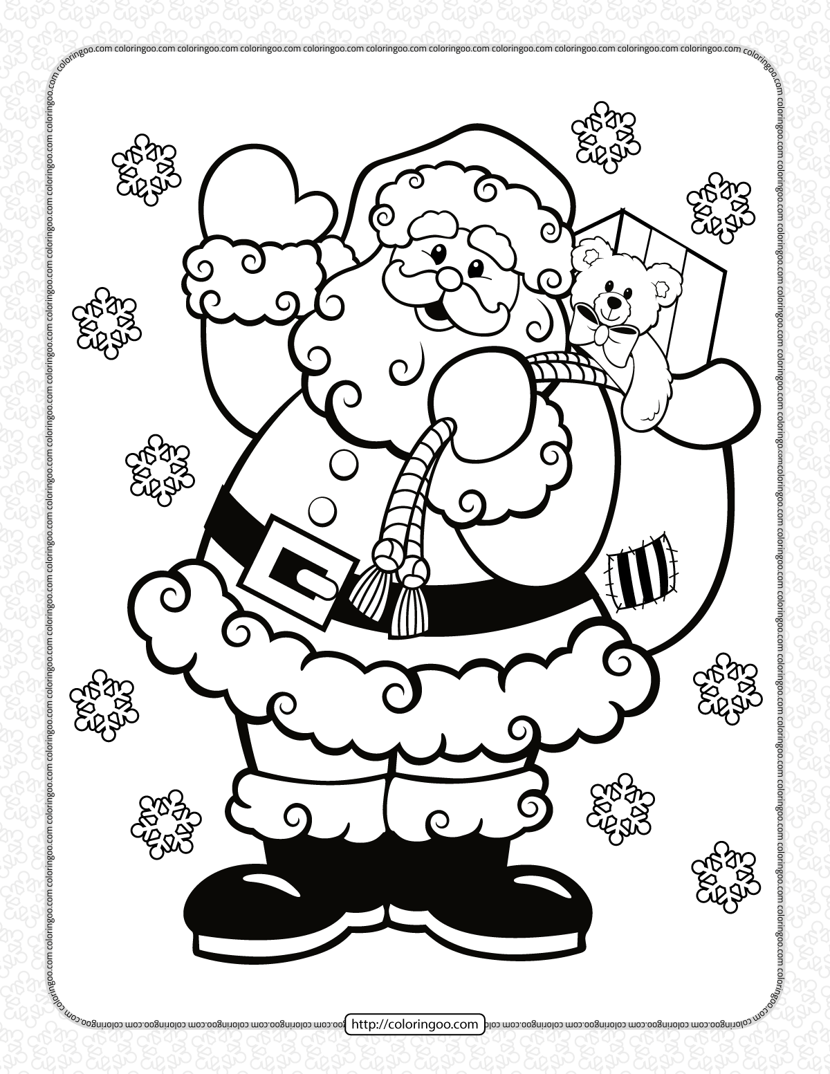 Santa Claus Coloring Sheet Printable