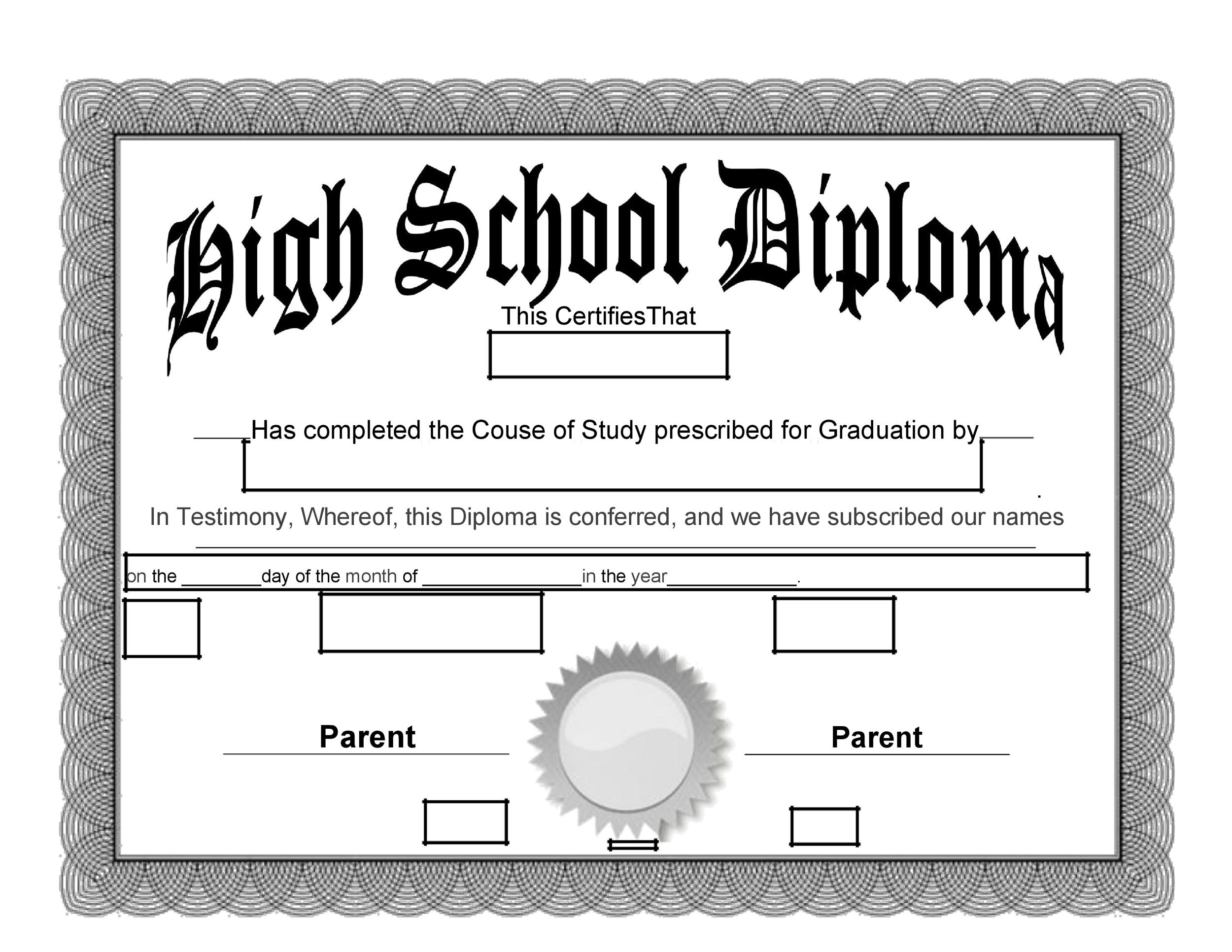 School Certificate Samples 10 Free Printable Word PDF Formats