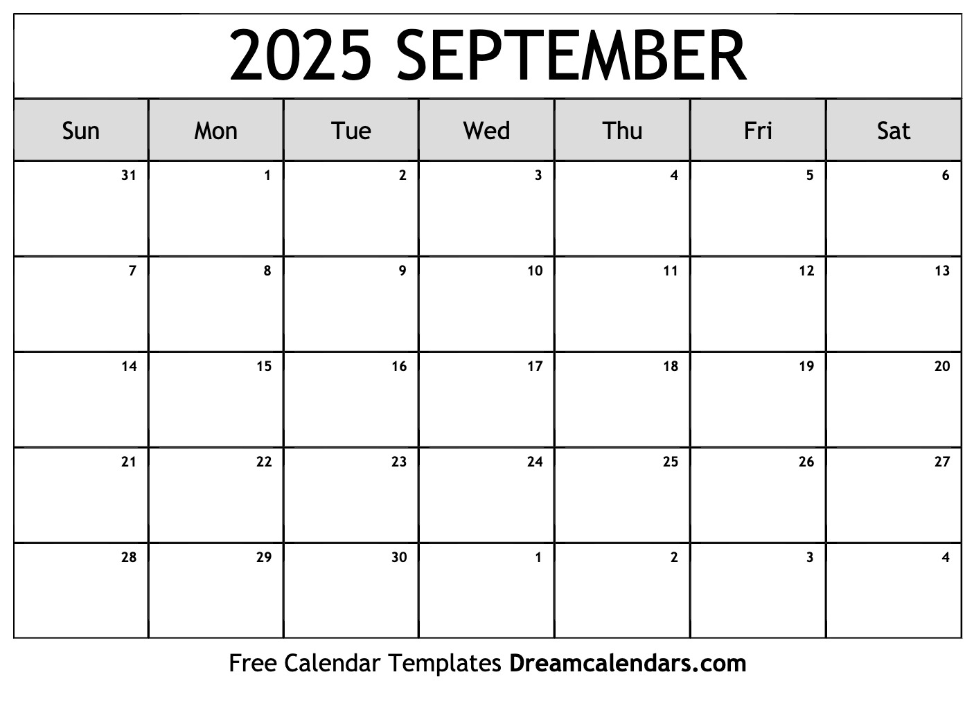 September 2025 Calendar To Print Audrey X Marriott