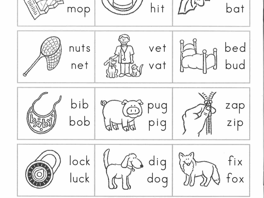 Short Vowel Free Printable Worksheets