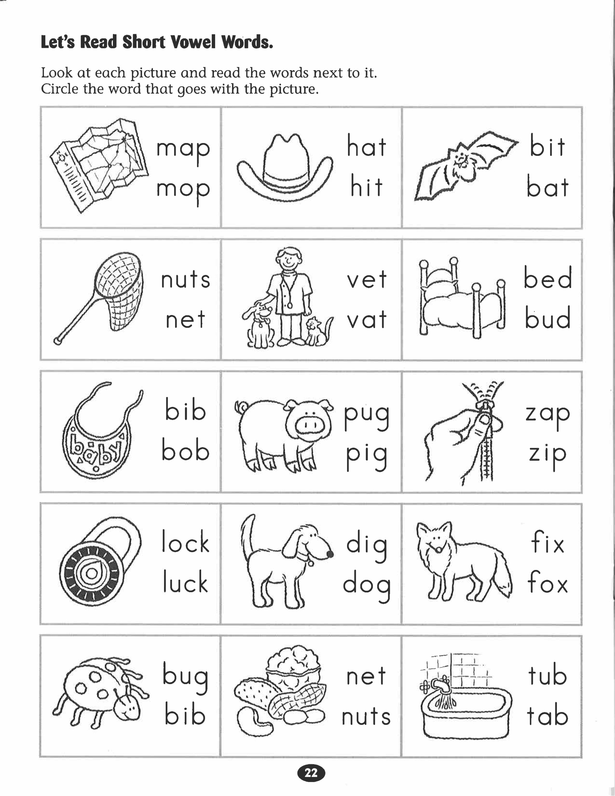 Short Vowel Free Printable Worksheets