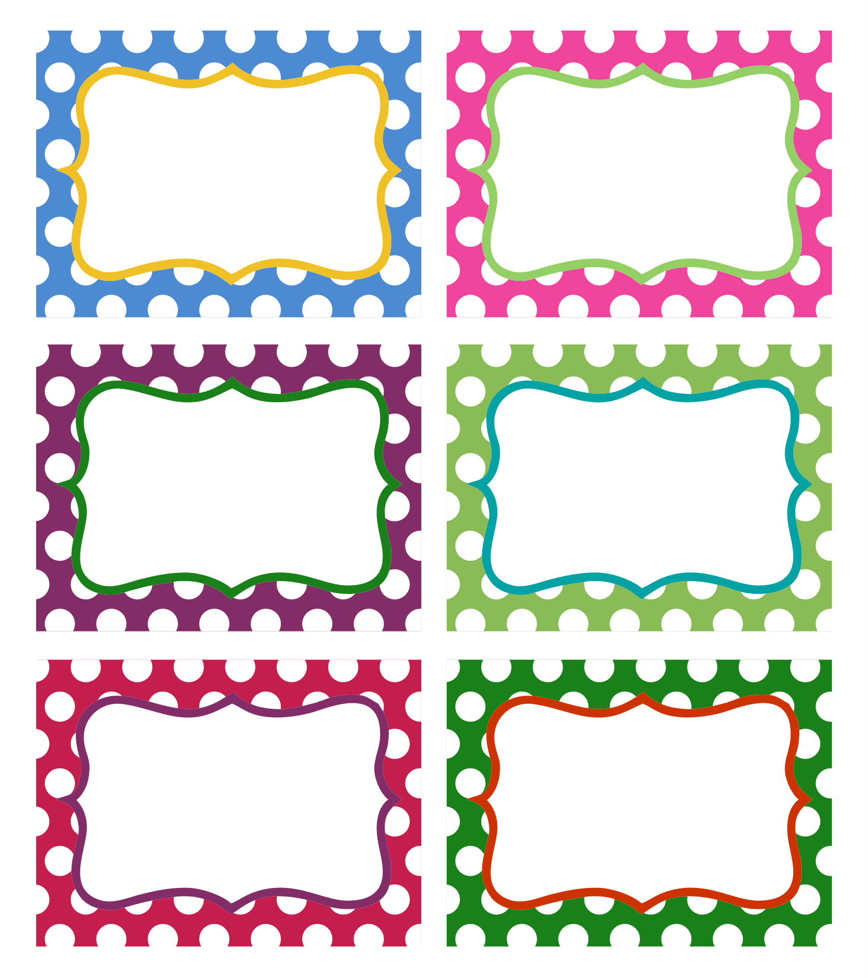 Small Printable Labels