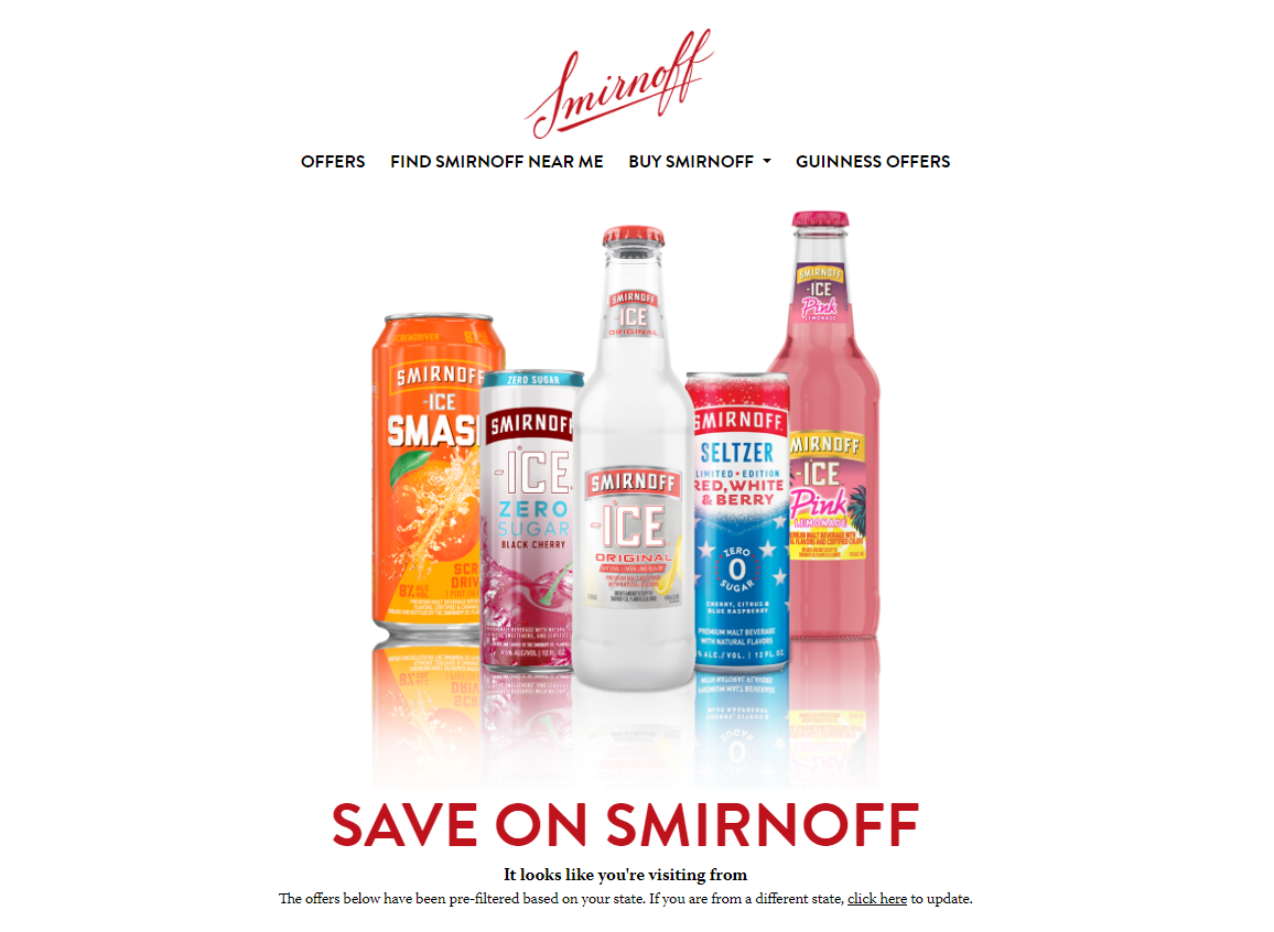 Smirnoff Rebate Form Printable Rebate Form