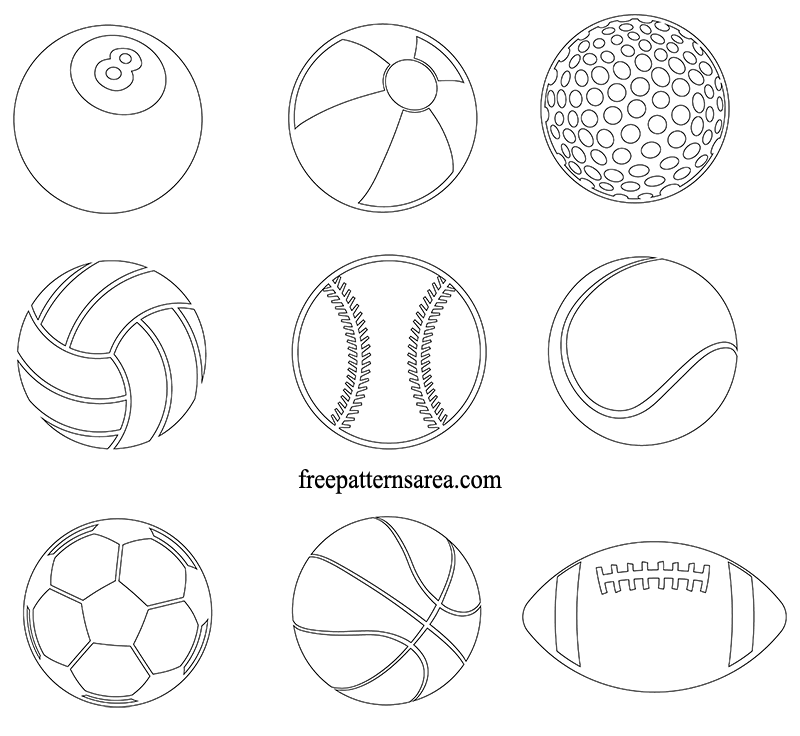 Free Printable Sports Ball Templates For Prek