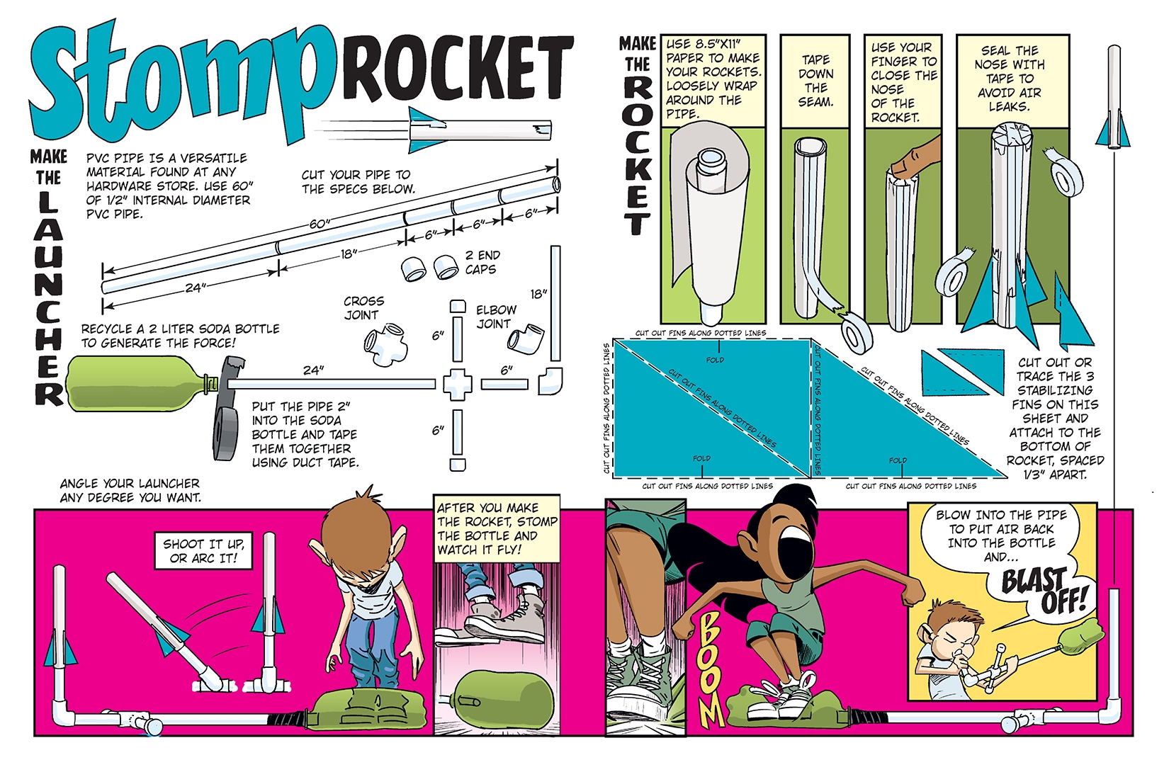 Stomp Rocket Printable Patterns