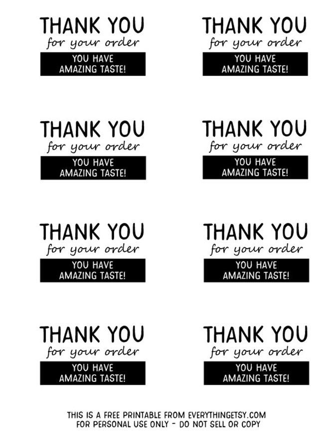 Template Free Printable Thank You For Your Purchase Free Printable 2024