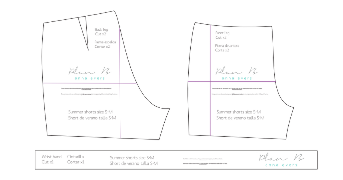 Template Printable Shorts Pattern Printable And Enjoyable Learning