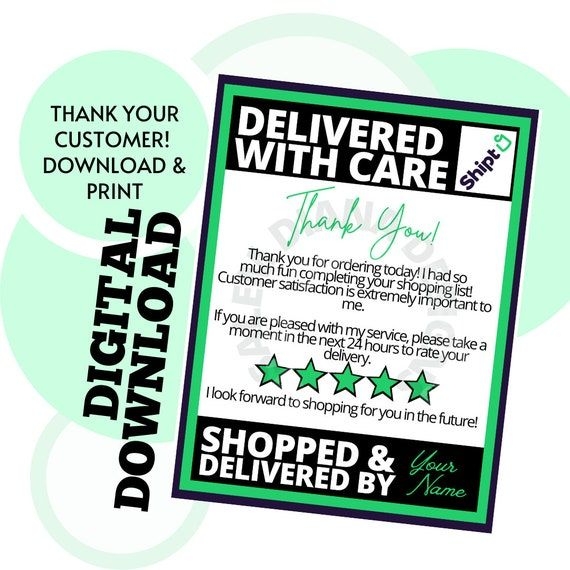 Printable Personalized Rating Card