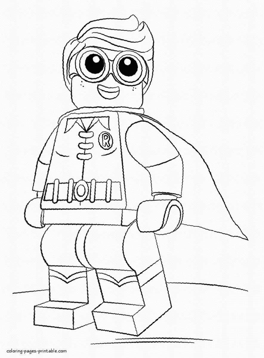 Lego Batman Coloring Pages Free Printable