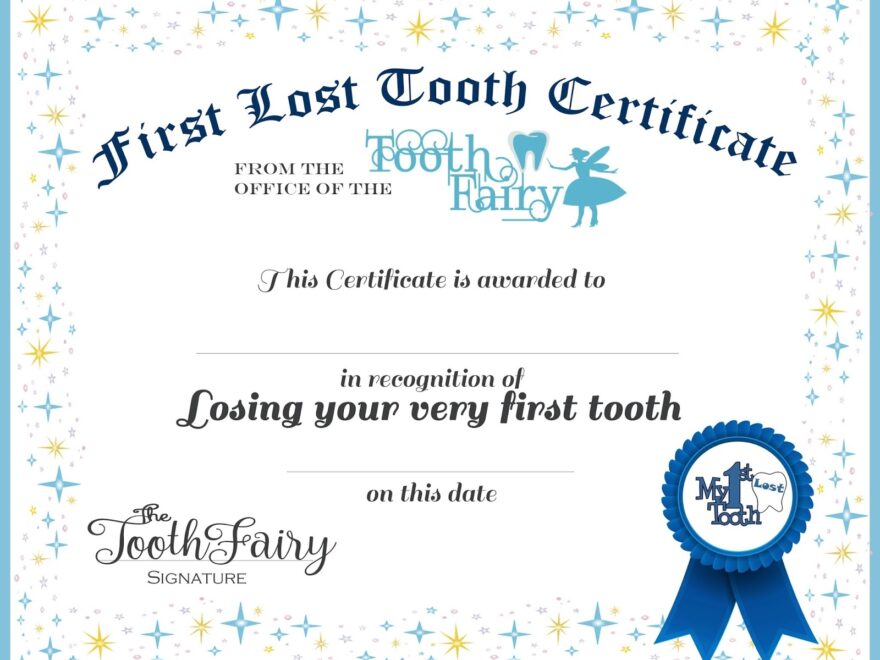 Tooth Fairy Certificate Printable Printable Templates