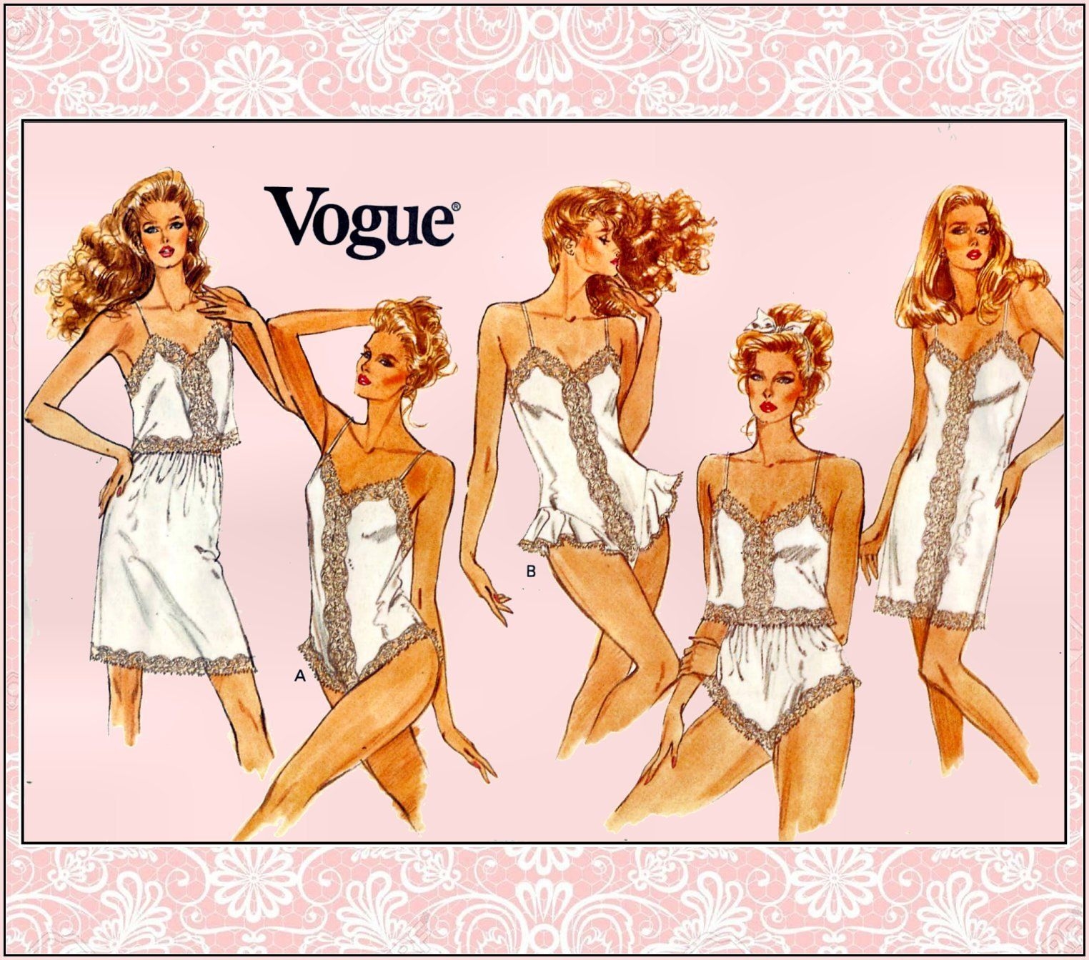 Printable Vintage Langerie Patterns