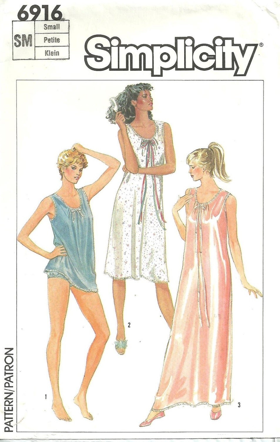 Vintage Lingerie Sewing Pattern Simplicity By StudioGpatterns