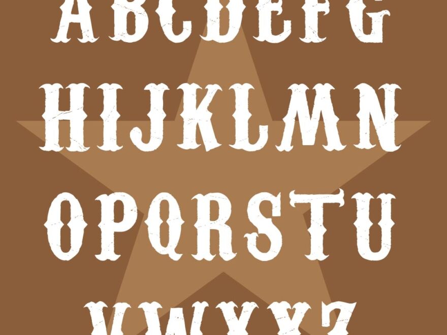 Western Alphabet Letters 10 Free PDF Printables Printablee