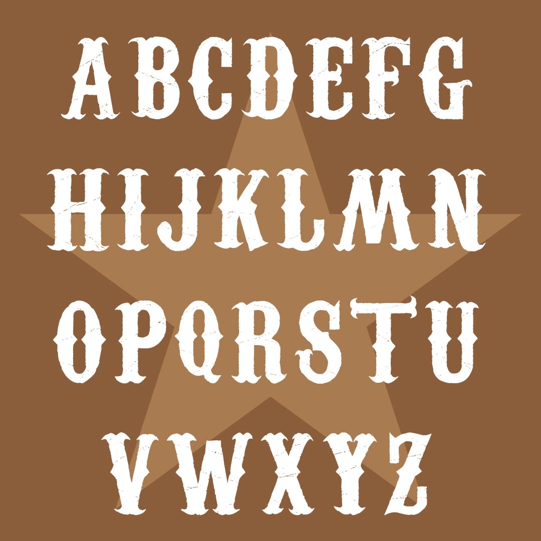 Western Alphabet Letters 10 Free PDF Printables Printablee