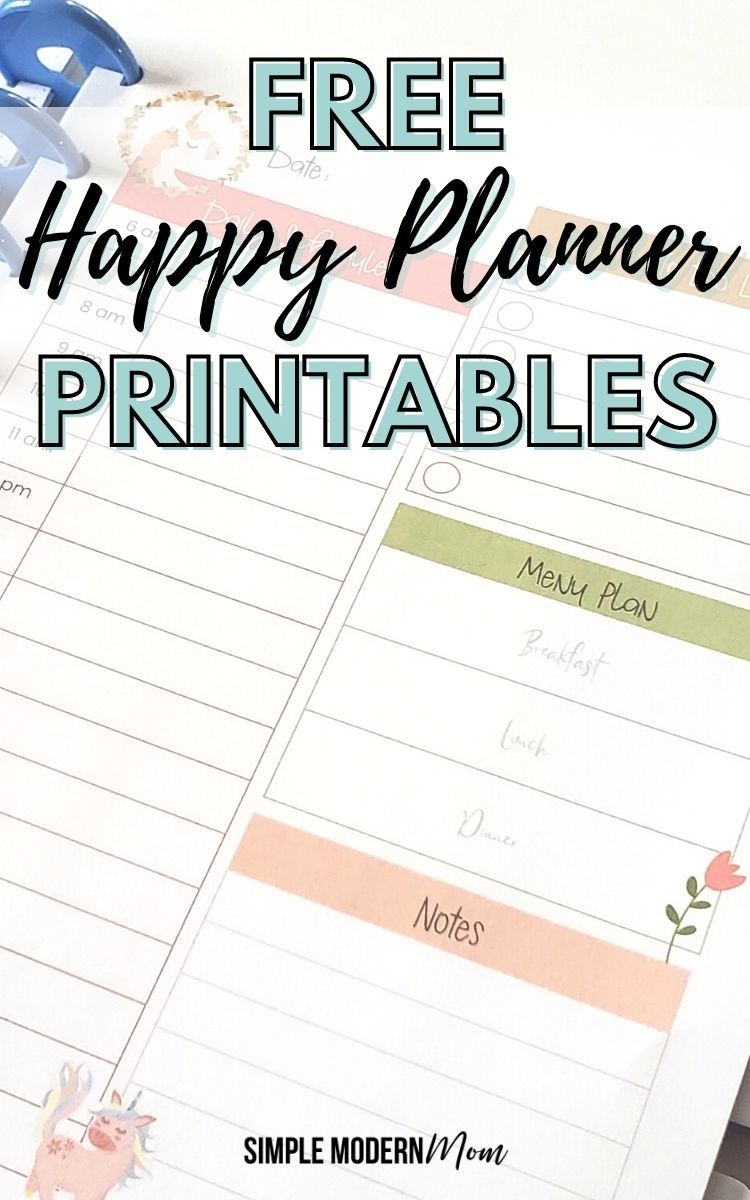 You 39 ll Love These Free Happy Planner Printables That Can Fit Into Your 